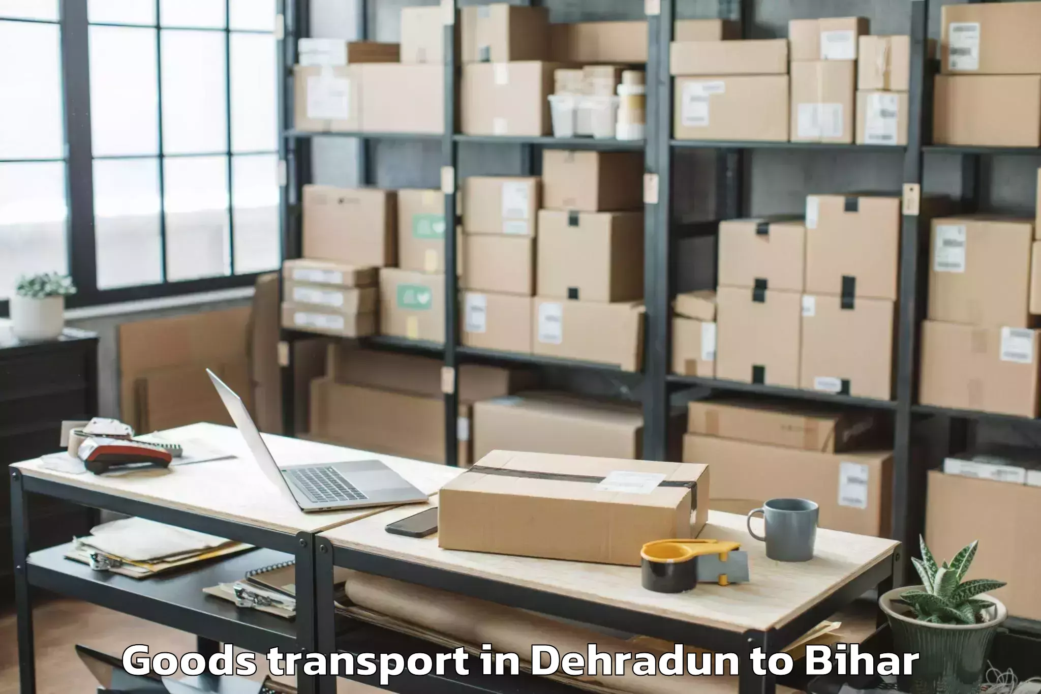 Hassle-Free Dehradun to Lauriya Nandangarh Goods Transport